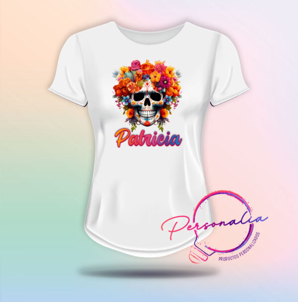 playera de calaca mujer