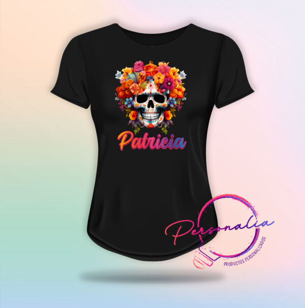 playera de calaca mujer