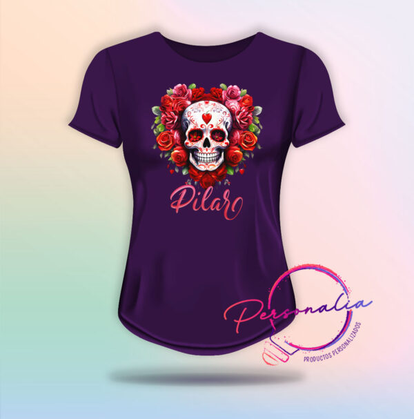 playera de calaca mujer
