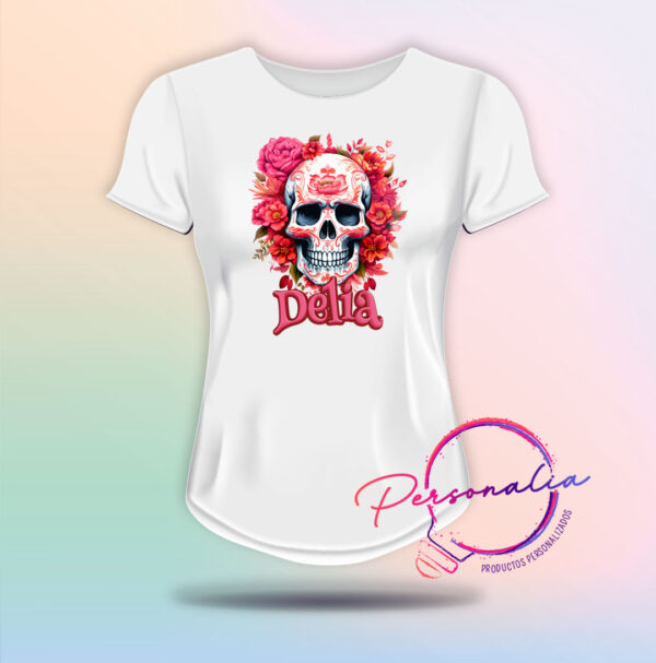 playera de calaca mujer