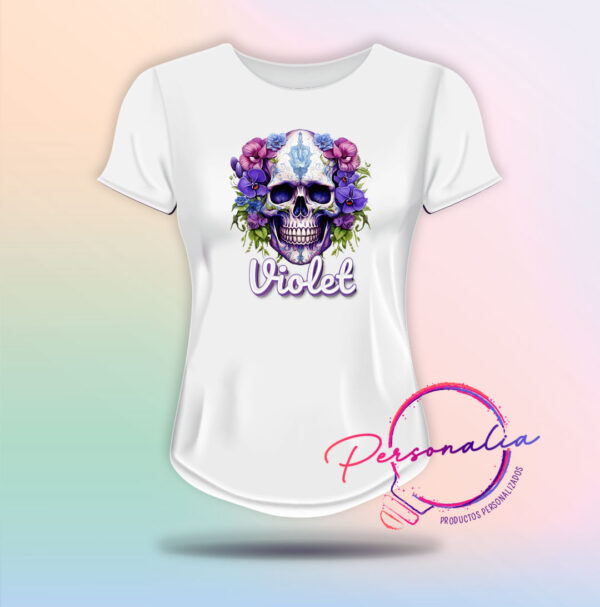 playera de calaca mujer