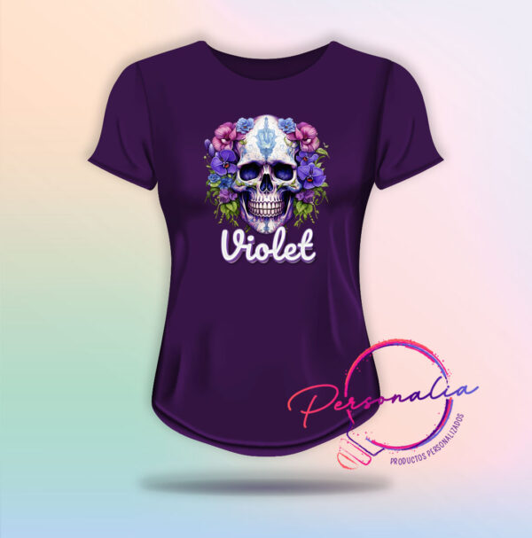 playera de calaca mujer