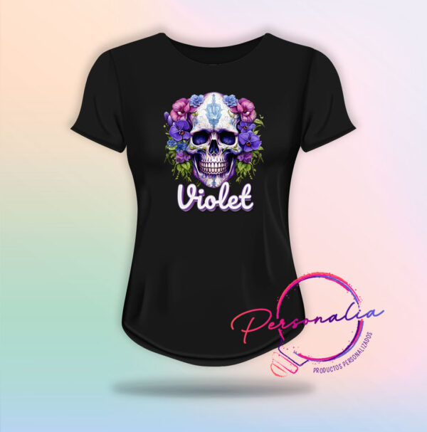 playera de calaca mujer