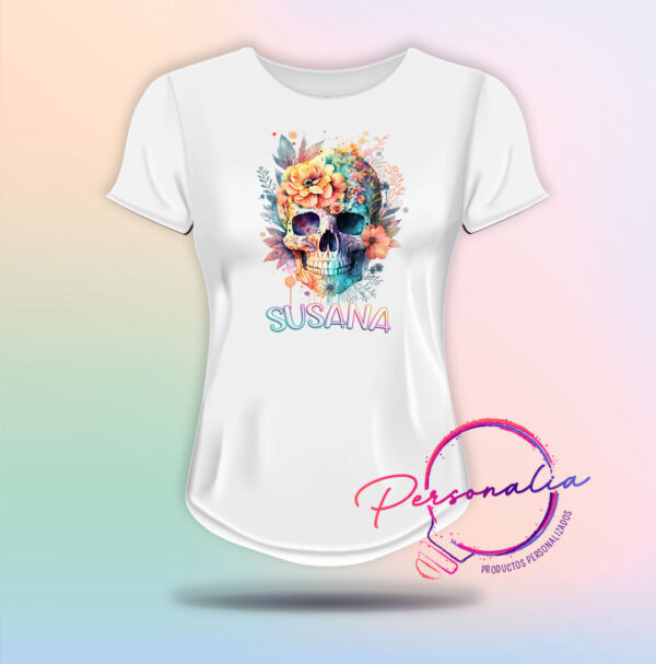playera de calaca mujer