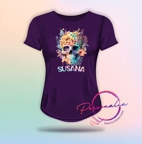 playera de calaca mujer