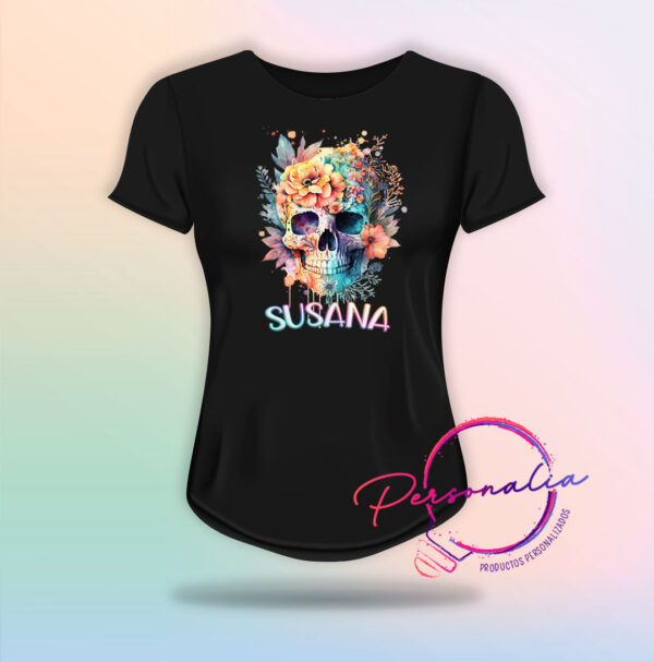 playera de calaca mujer