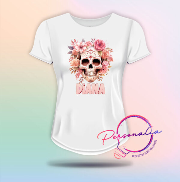 playera de calaca mujer
