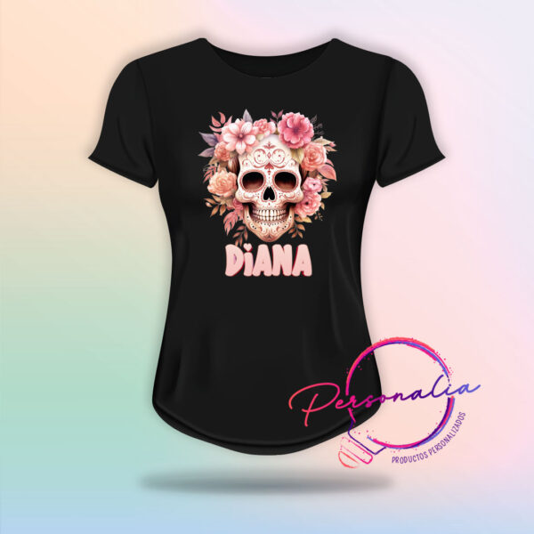 playera de calaca mujer