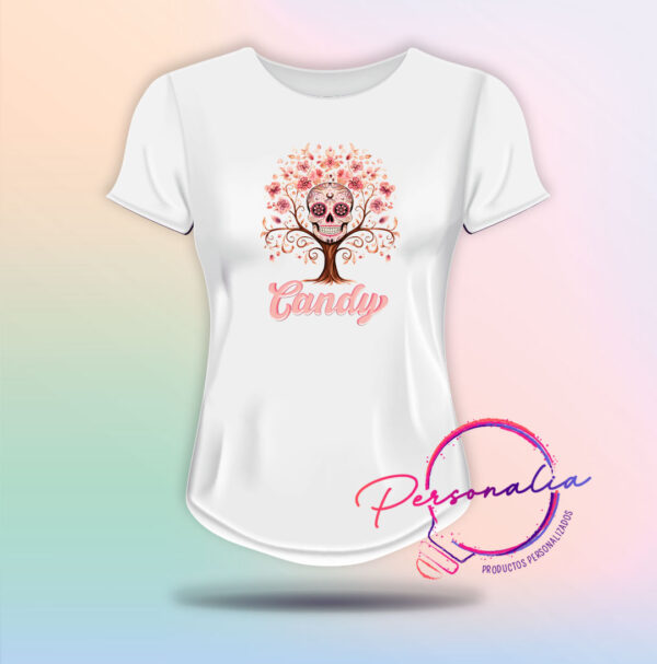 playera de calaca mujer