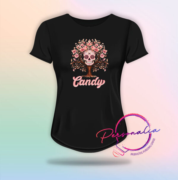 playera de calaca mujer