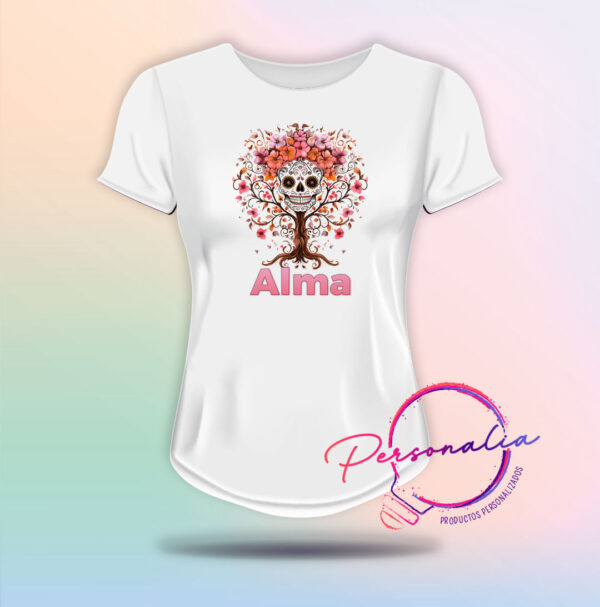 playera de calaca mujer