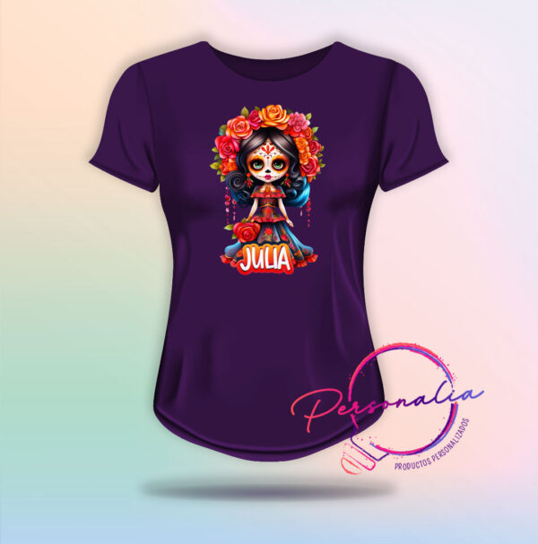 playera catrina mujer halloween dia de muertos