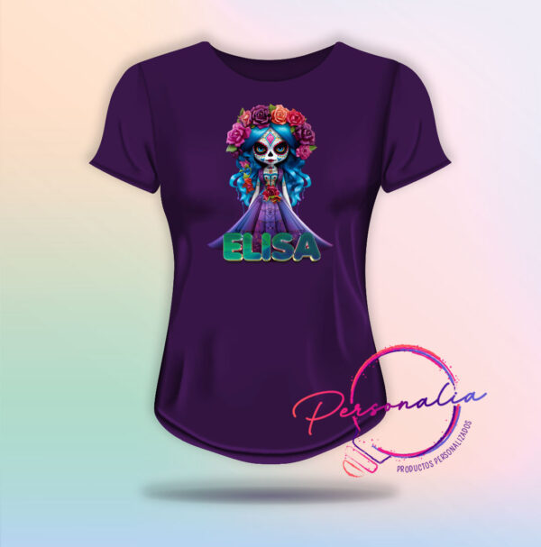playera catrina mujer halloween dia de muertos