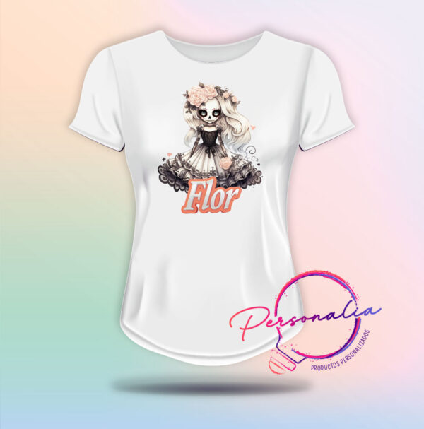 playera catrina mujer halloween dia de muertos