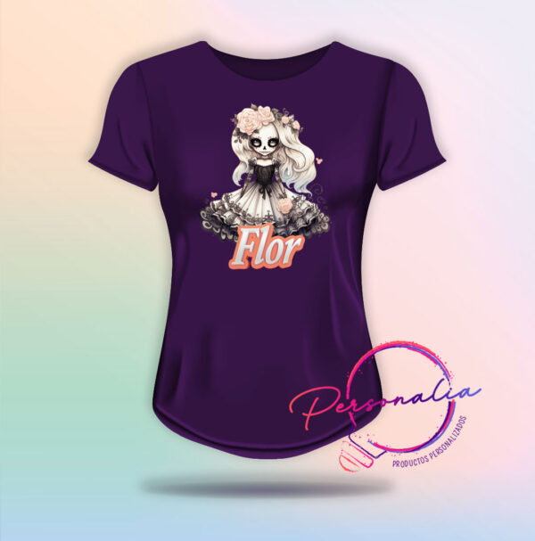 playera catrina mujer halloween dia de muertos