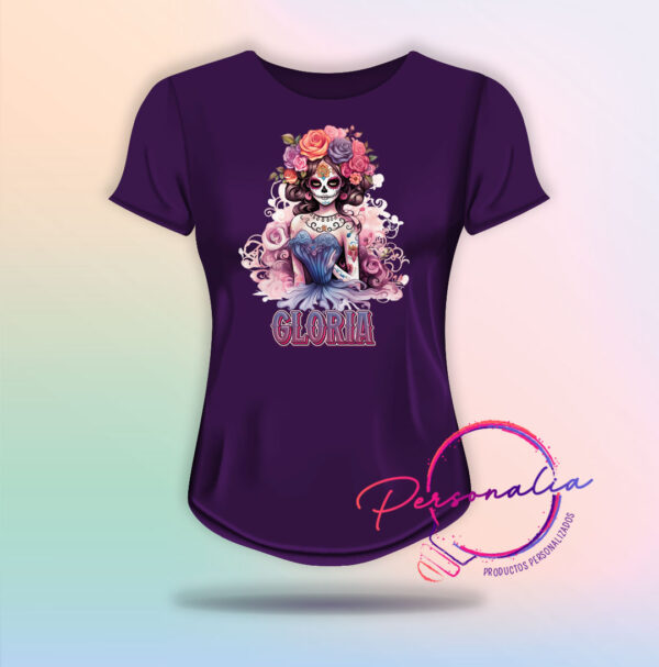 playera catrina mujer halloween dia de muertos