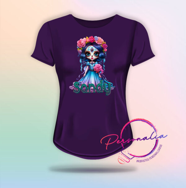 playera catrina mujer halloween dia de muertos