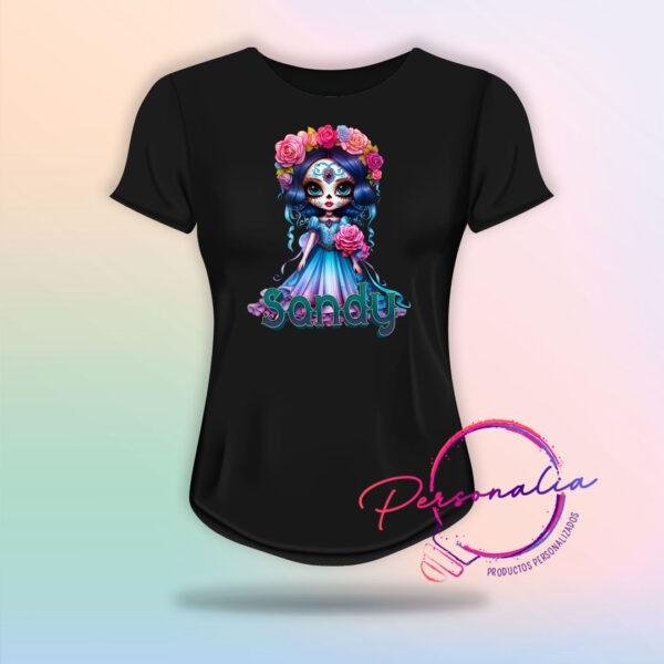 playera catrina mujer halloween dia de muertos