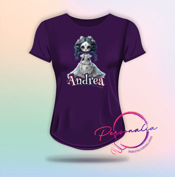playera catrina mujer halloween dia de muertos