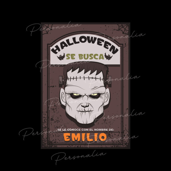 Playera Hombre de Halloween - Se busca a Franky