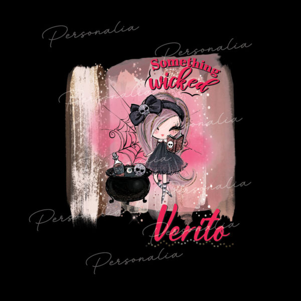 Playera Infantil de Halloween -Brujita 2