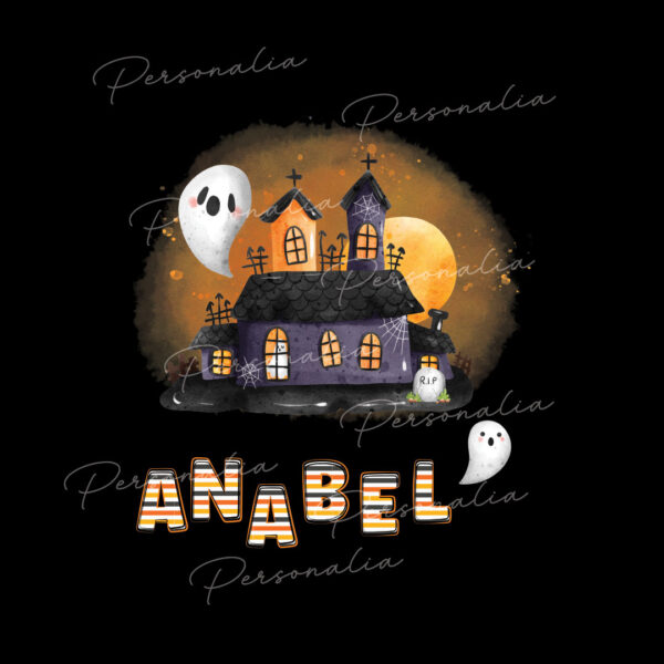Playera Infantil de Halloween -Casa fantasmas 1