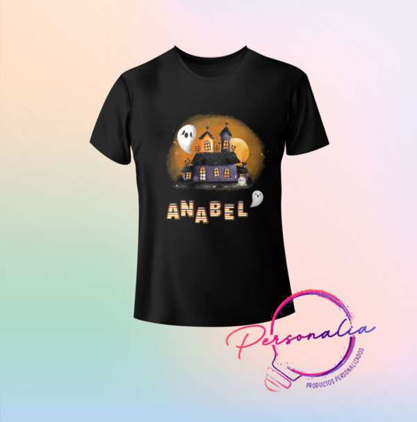Playera Infantil de Halloween -Casa fantasmas 1