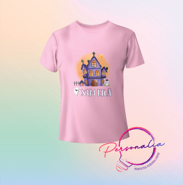 Playera Infantil de Halloween -Casa fantasmas 2