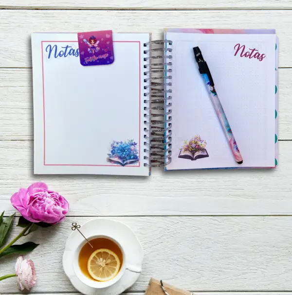 Diseño único de agendas personalizadas con pasta dura y detalles exclusivos.