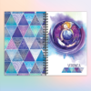 Libreta personalizada con ángel-d- en blanco y tapas duras