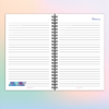 Libreta personalizada con ángel-d- en blanco, interiores