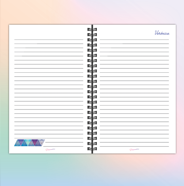 Libreta personalizada con ángel-d- en blanco, interiores